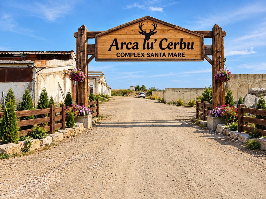 Intrarea la Arca Lu' Cerbu — Complex Santa Mare
